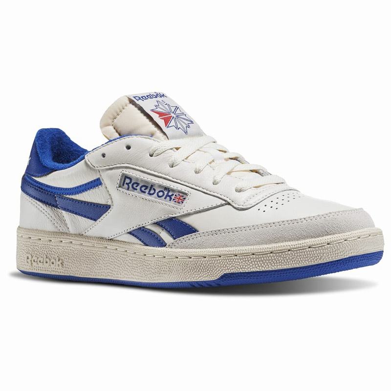 Reebok Revenge Plus Vintage Tenisky Panske - Biele/Námornícka Modrá KB9538ON